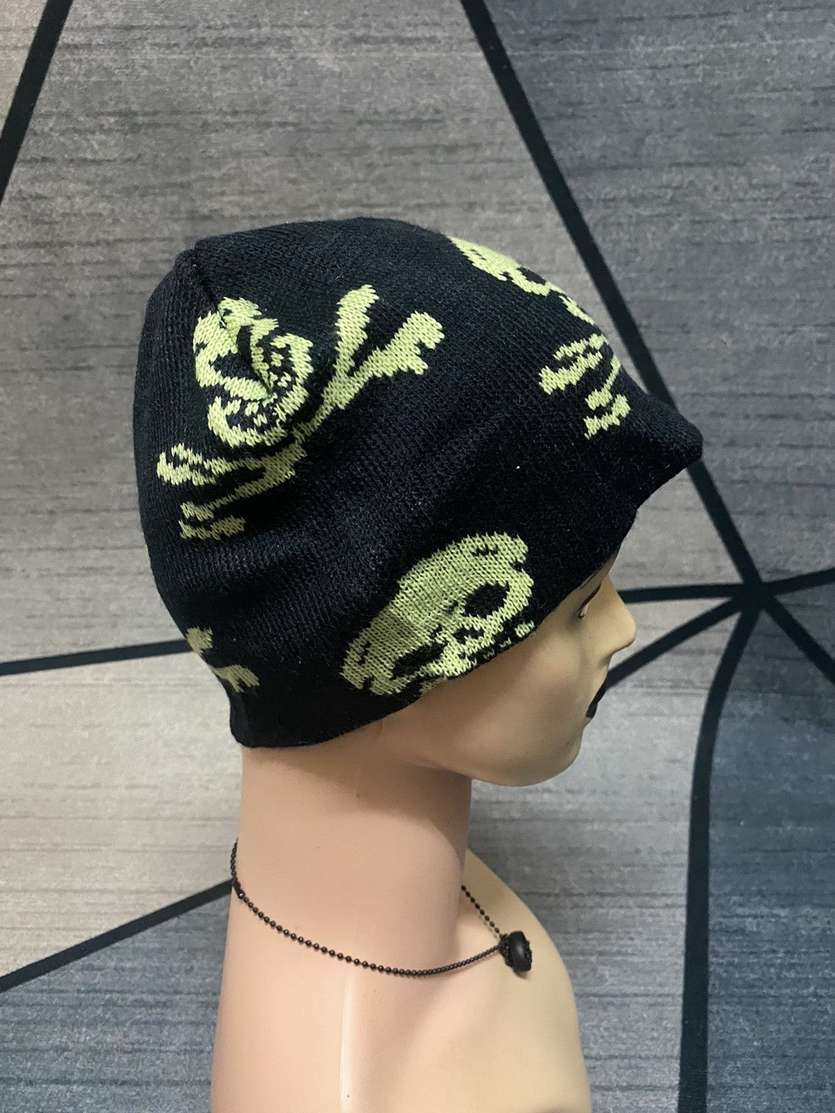 Streetwear - Unbrand Skull Design Beanie Hat - 3