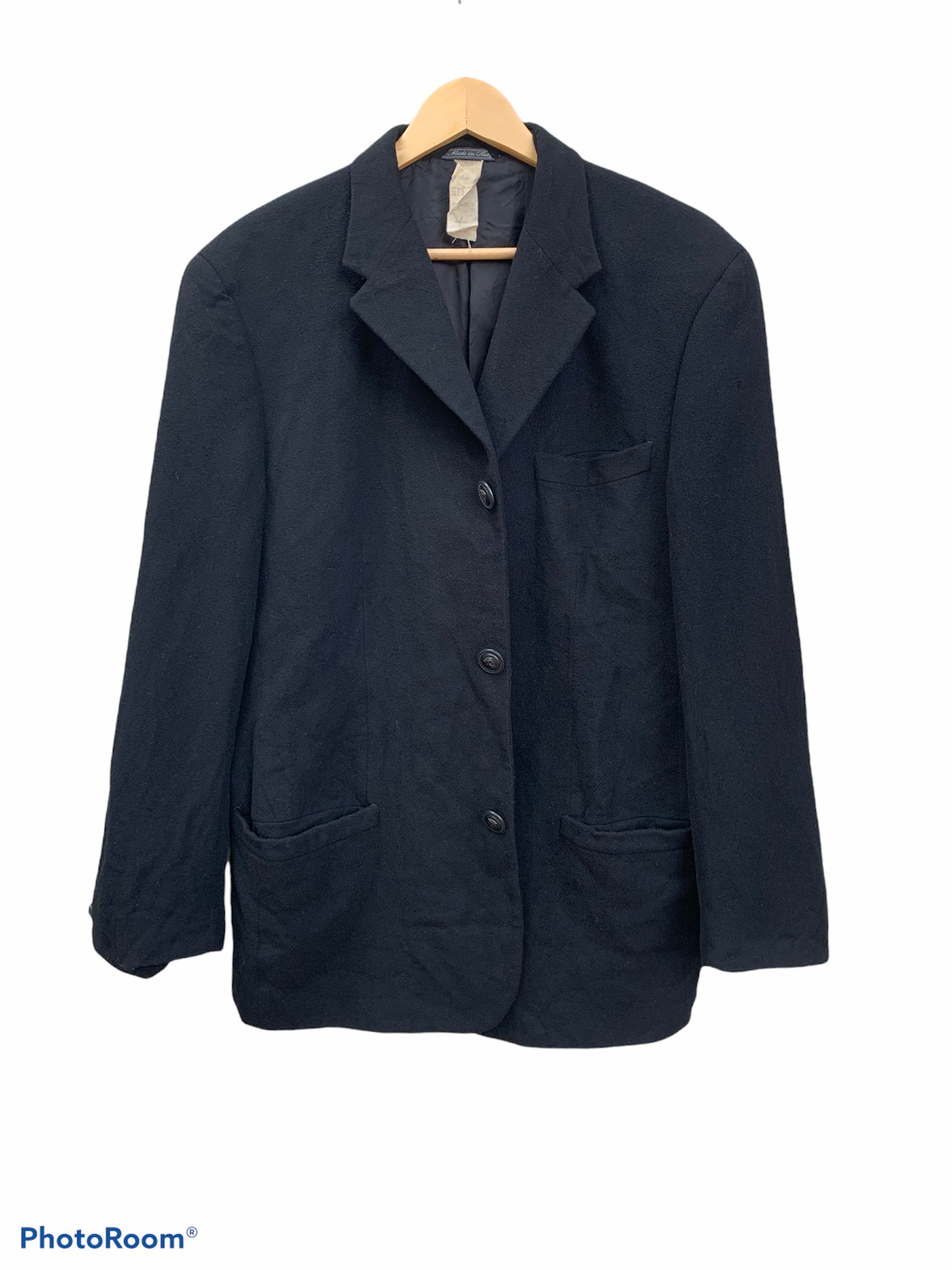 Vintage - Vintage Versace Istante Wool Cashmere Coat - 3