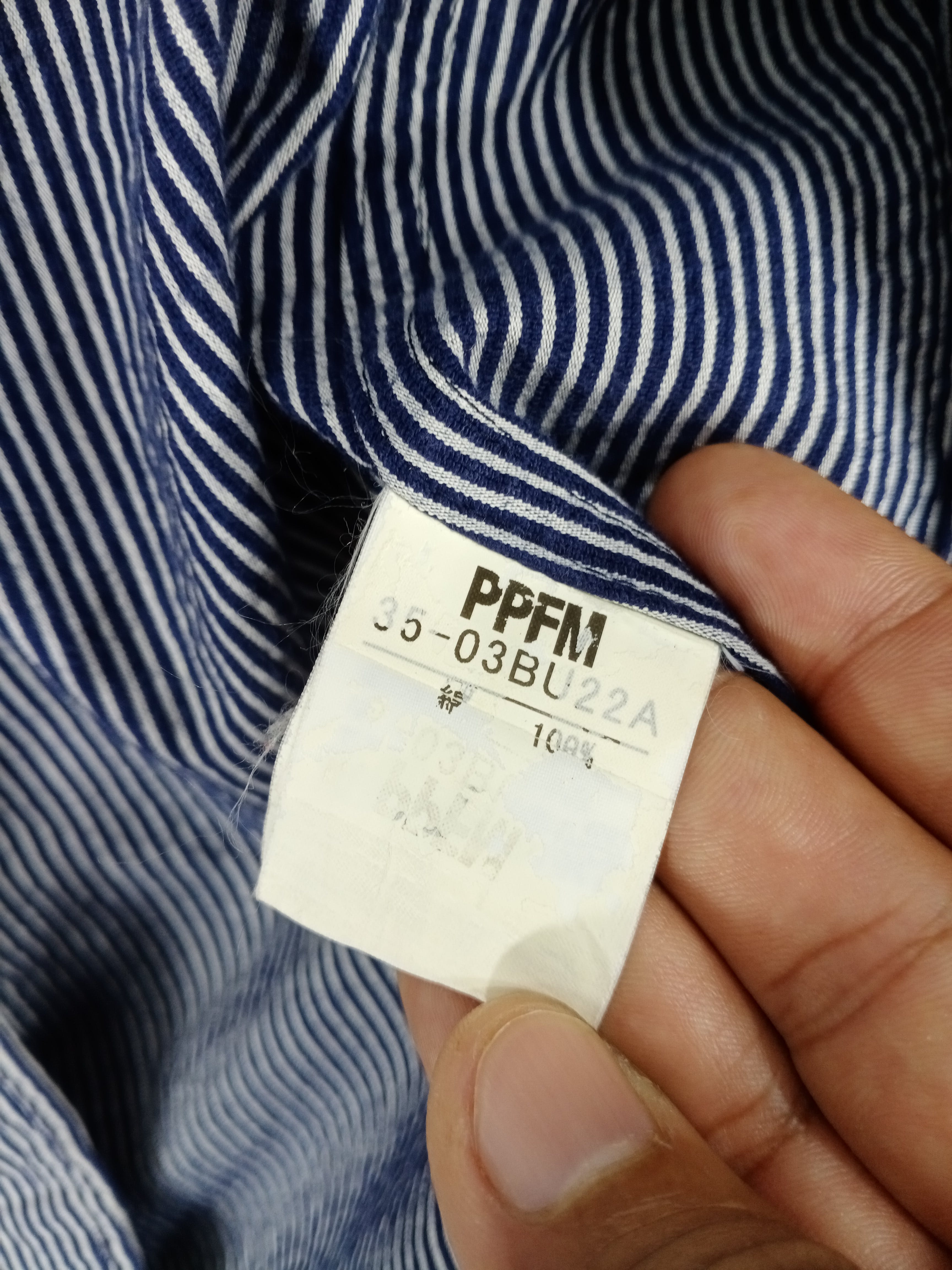 Japanese Brand - 💥RARE💥Vintage PPFM Hickory Stripe Button Workwear Jacket - 10