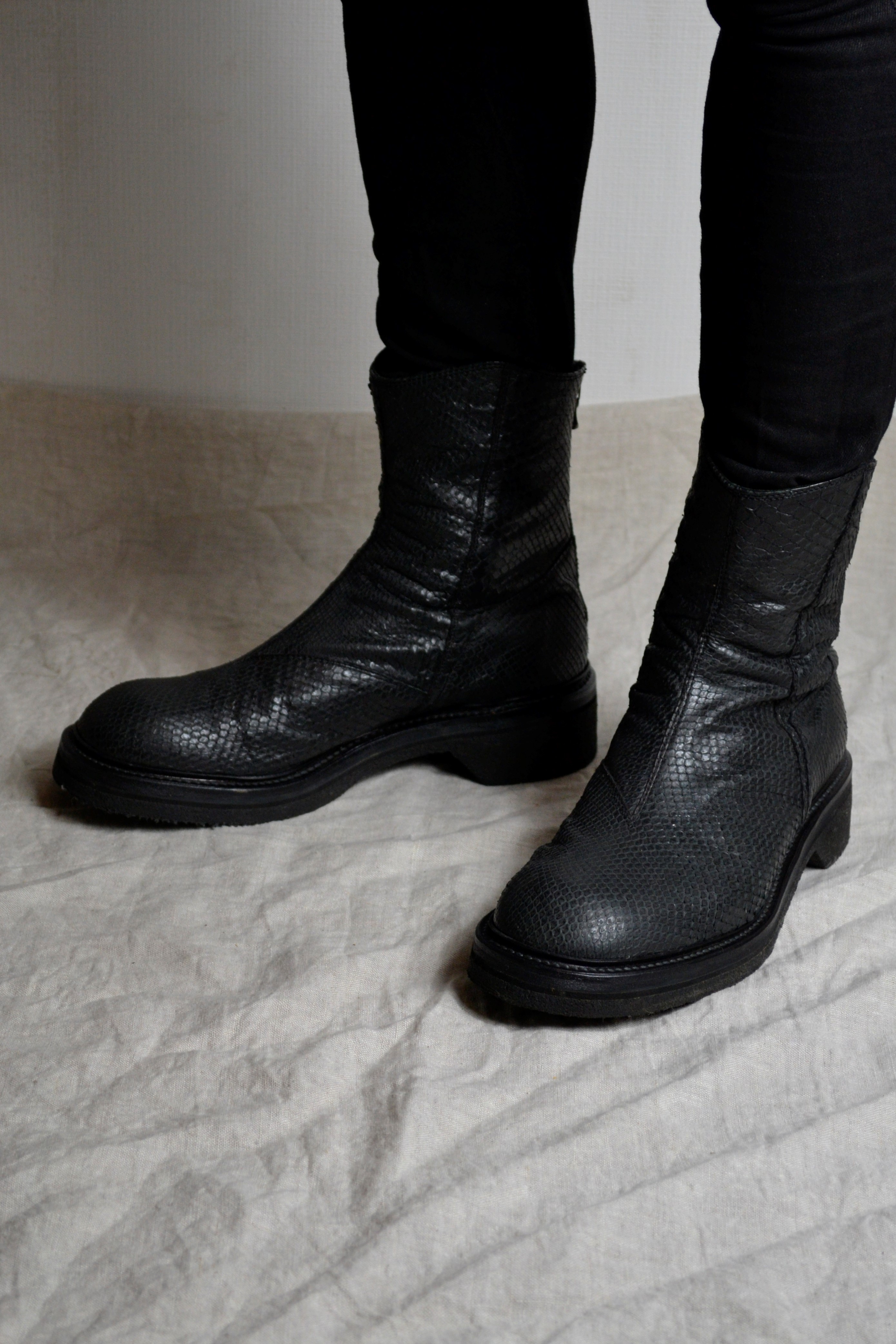 AW15 Sphere Backzip Python Boots - 517FWM7 - 3