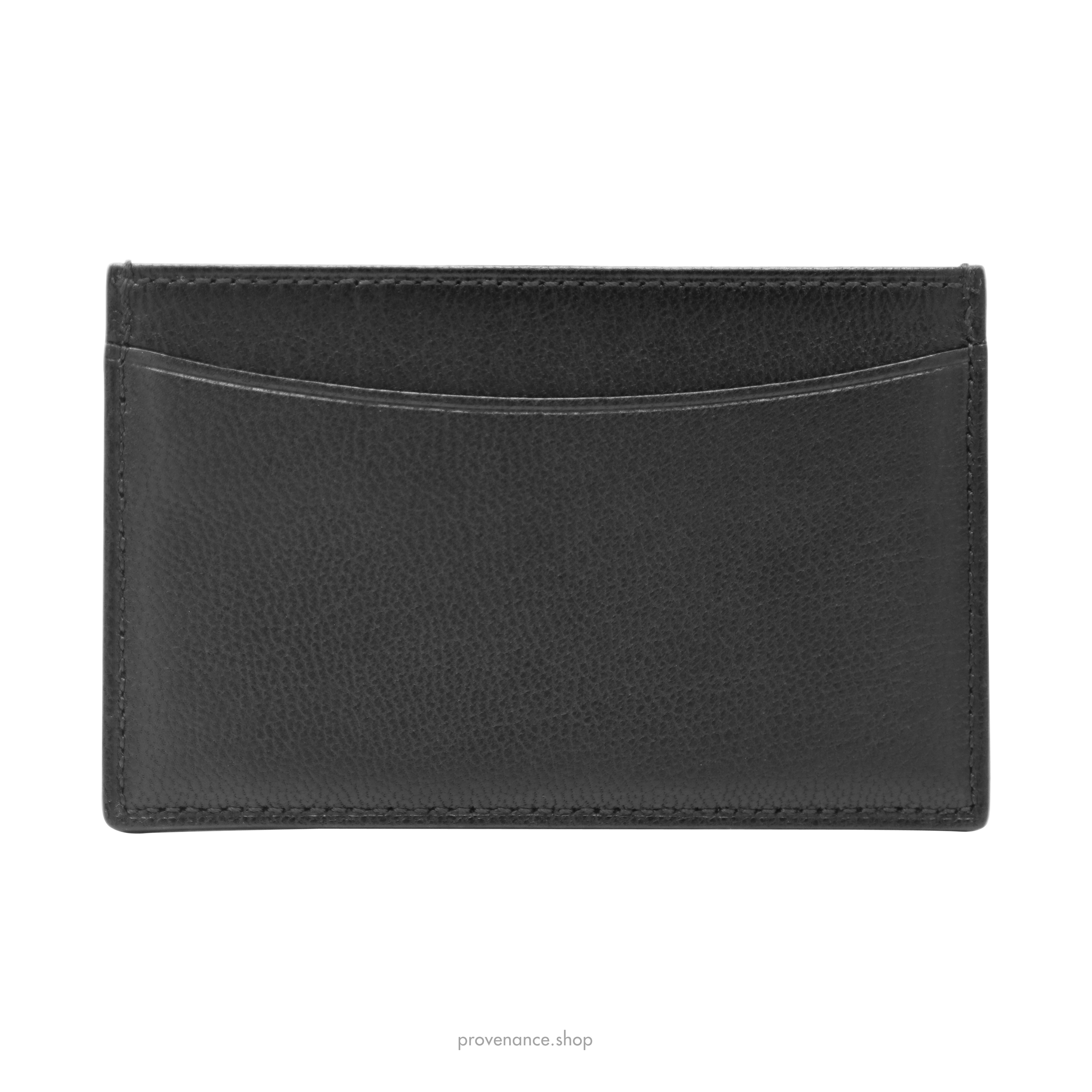 Card Holder Wallet - Black Chevre Leather - 2