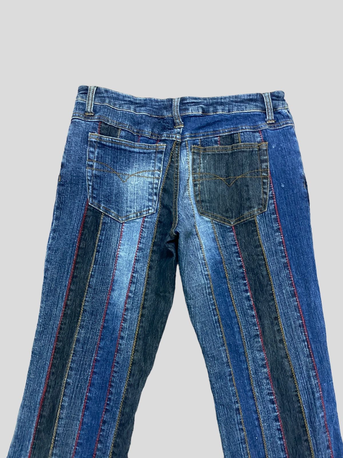 Vintage - FLARED NO BOUNDARIES STRETCH RECONSTRUCTED BOOT CUT DENIM - 8