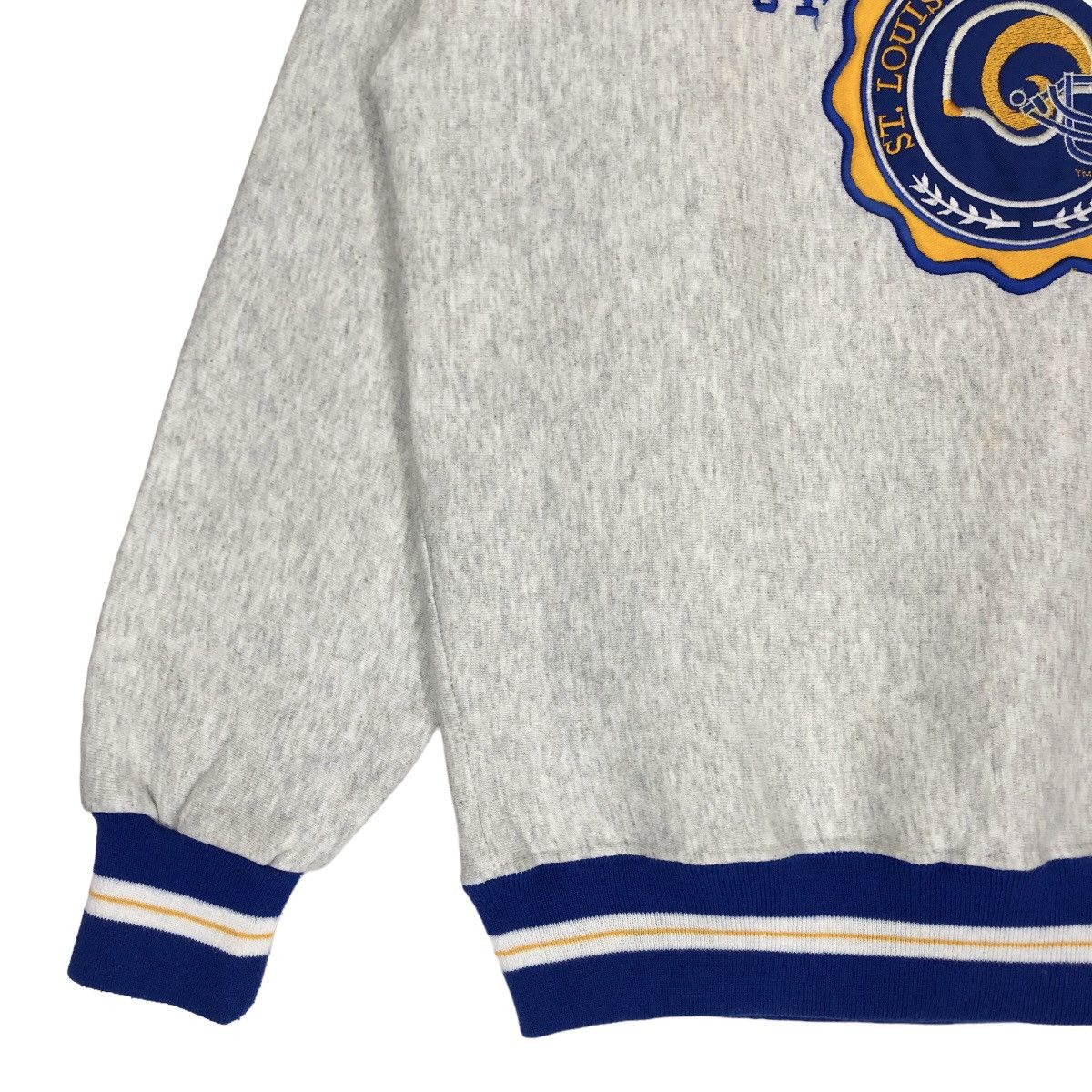 Vintage St Louis Rams Football Sweatshirt Embroidery Logo - 5