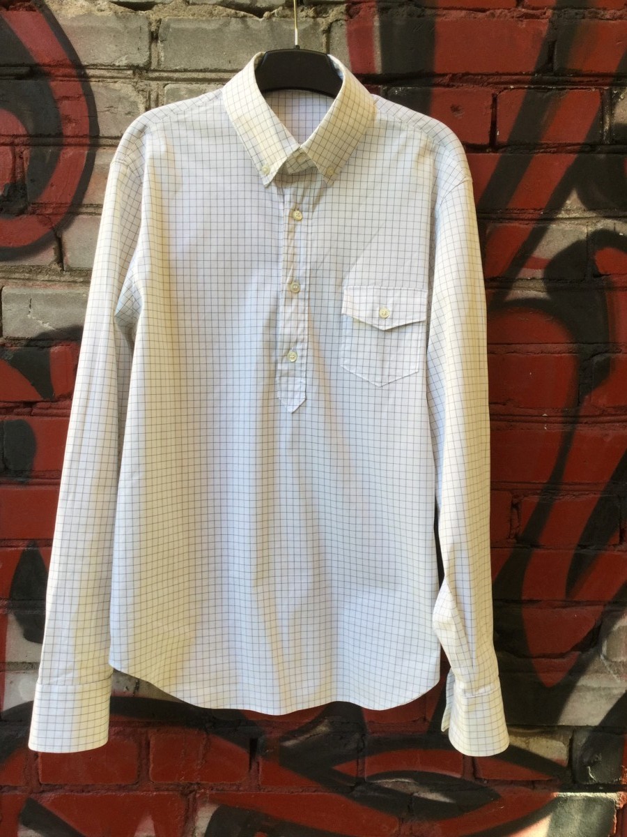 Long sleeve avant-garde shirt.Like Saint Laurent or Dior. - 1