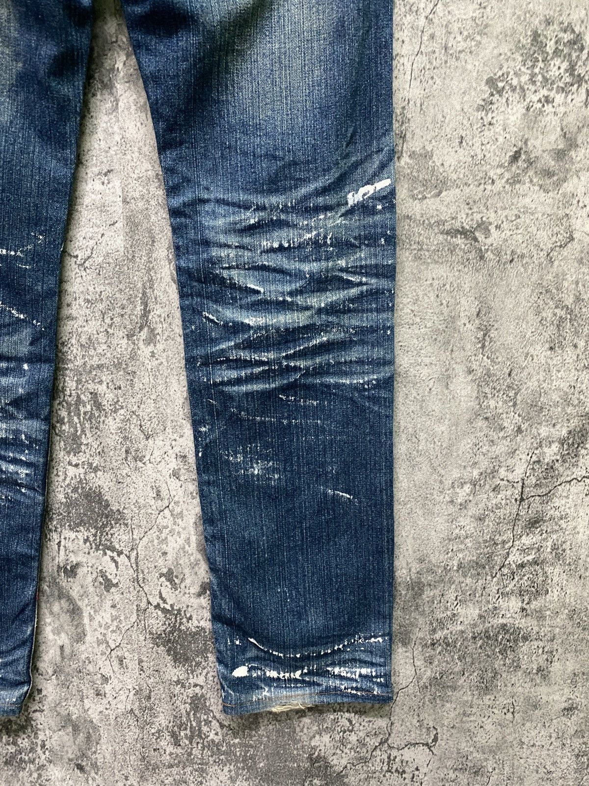 Japanese Brand - Japan BS RAW Distressed Paint Splash Pants - 15