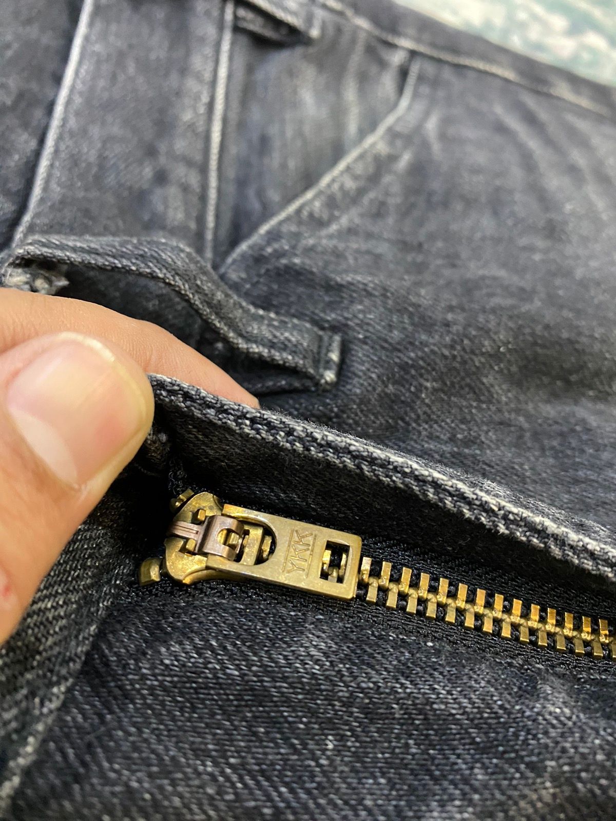 Lemaire Black Leather Lining Pocket Jeans - 7