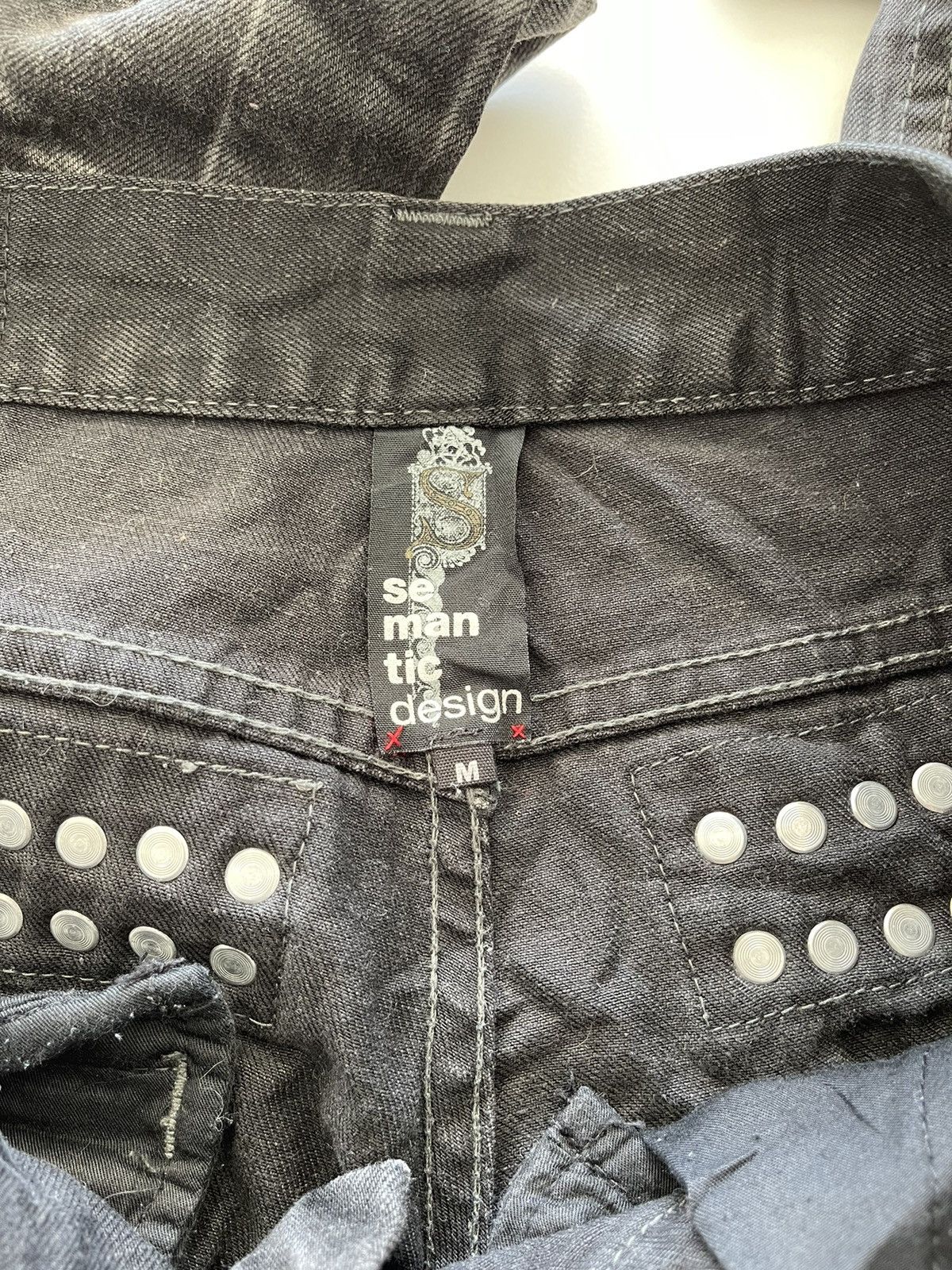 Japanese Brand - SEMANTIC DESIGN Punk Style Zipper Bootcut Flared Jeans - 3
