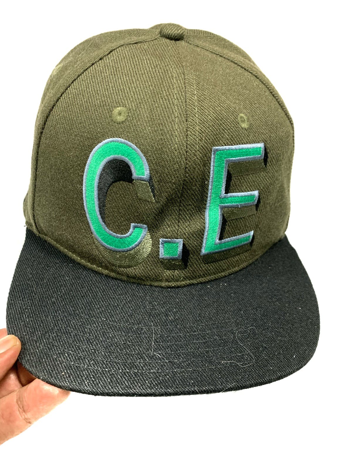 Cav empt leather stripe capp embroidery - 2