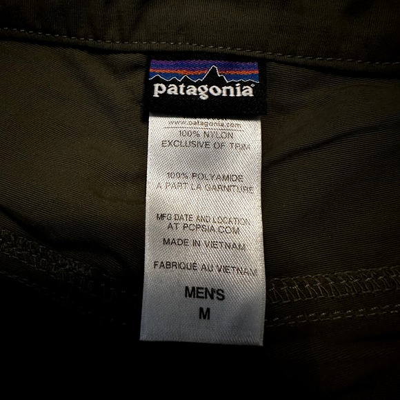 Patagonia Guidewater Shorts Zip Pockets Alpha Green Mid Rise Medium - 3