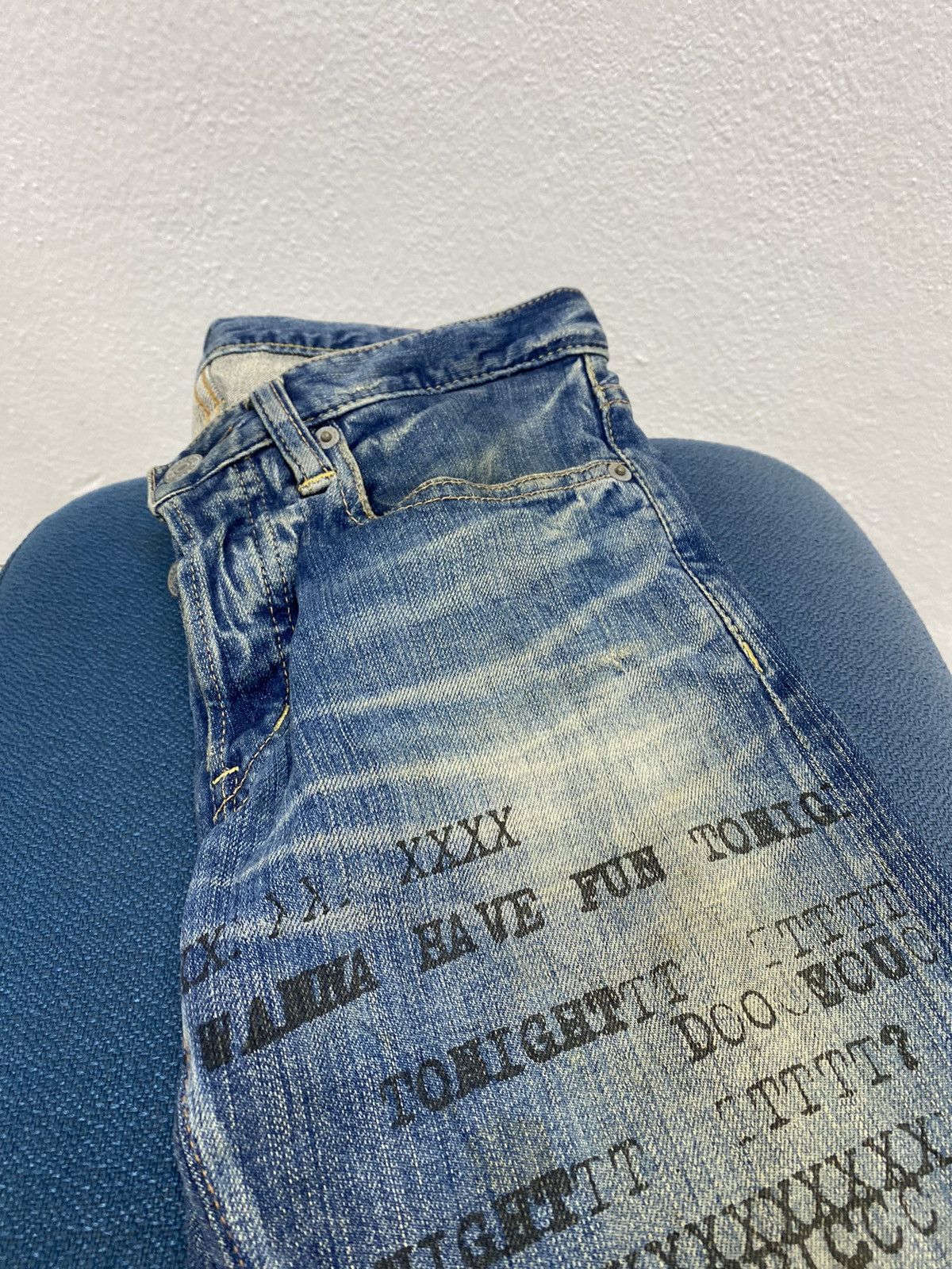 Hysteric Glamour "Do You Wanna Have Fun Tonight” Denim Jeans - 7
