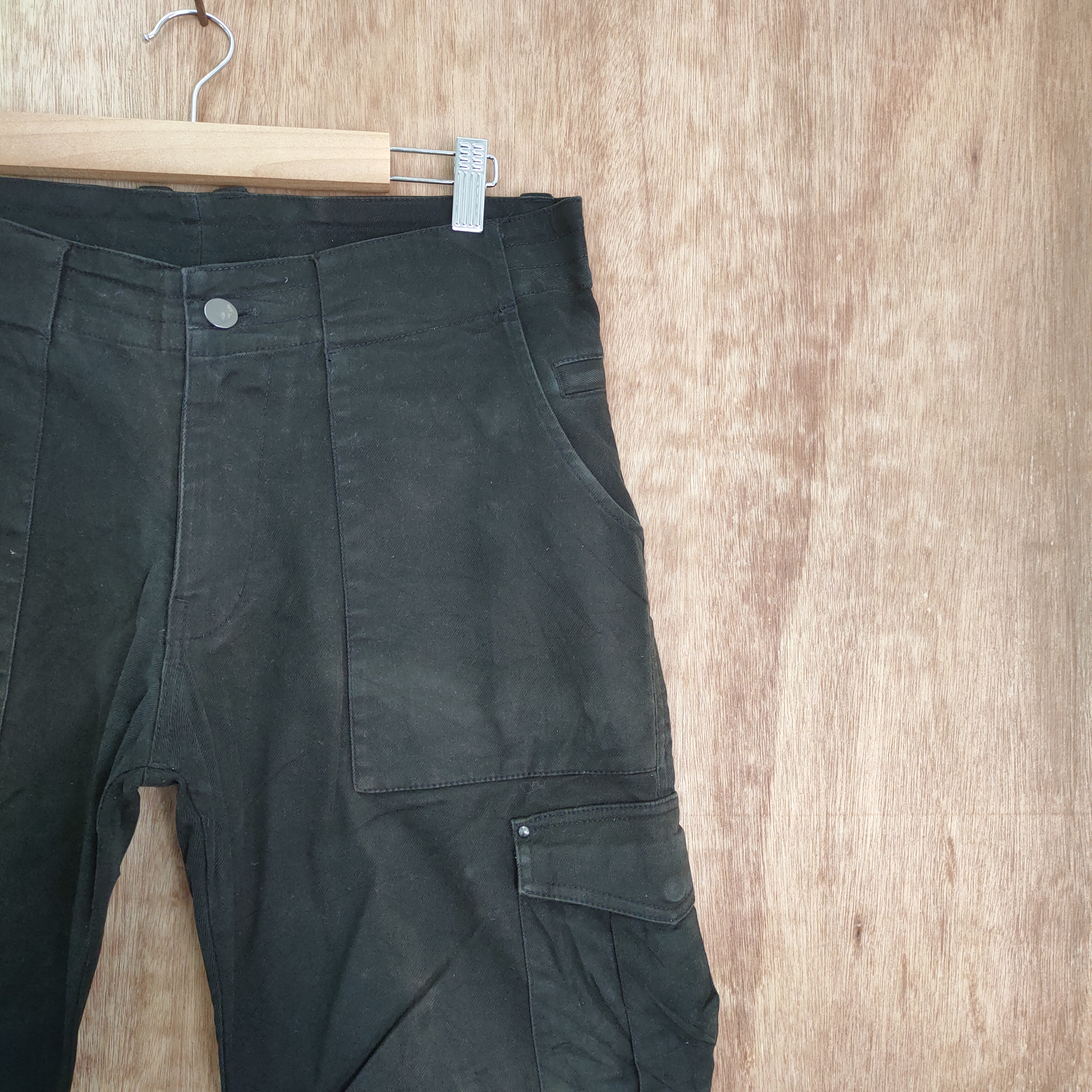 Vintage - LAVORA FADED BLACK CARGO PANTS - 5