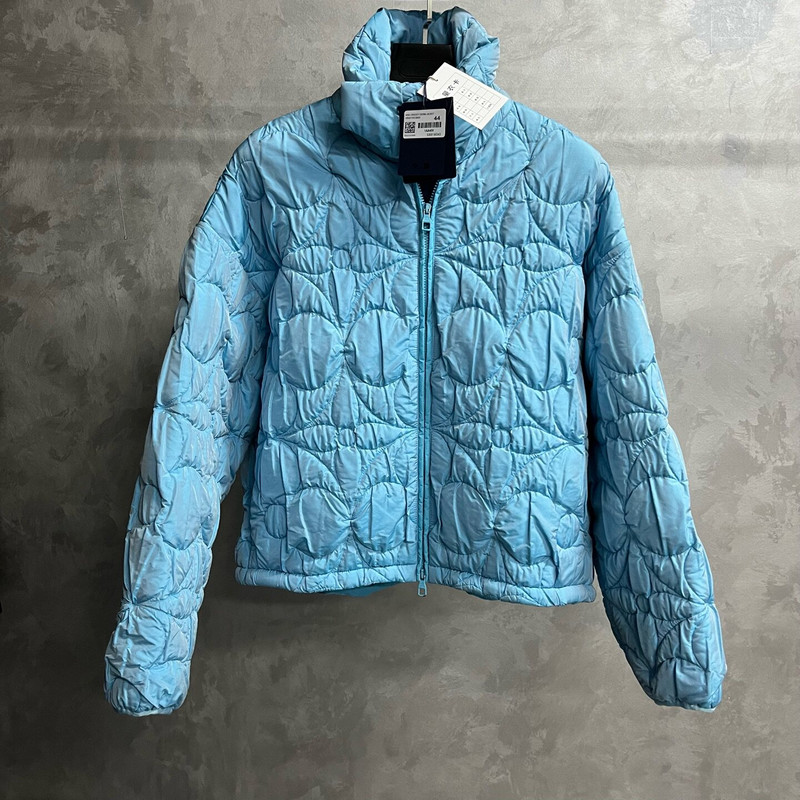 Louis Vuitton Blue Monogram Embossed Stand-Collar Down Jacket - 1
