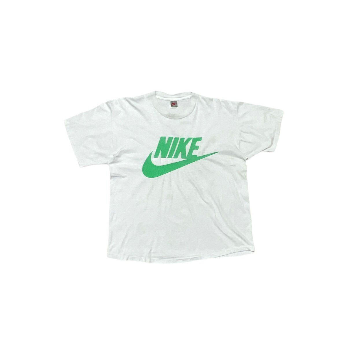 Vintage Nike Swoosh Logo T shirt Grey tag - 1