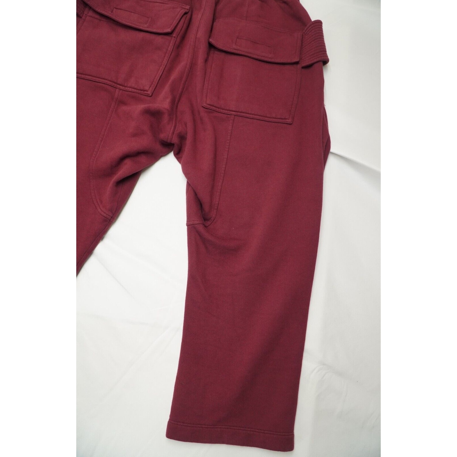 Rick Creatch Cargo Cropped Sweatpant Bruise Red FW20 - 13