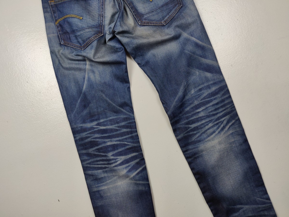 Gstar - G-Star Raw 3301 Low Tapered Jeans Denim Trousers - 10