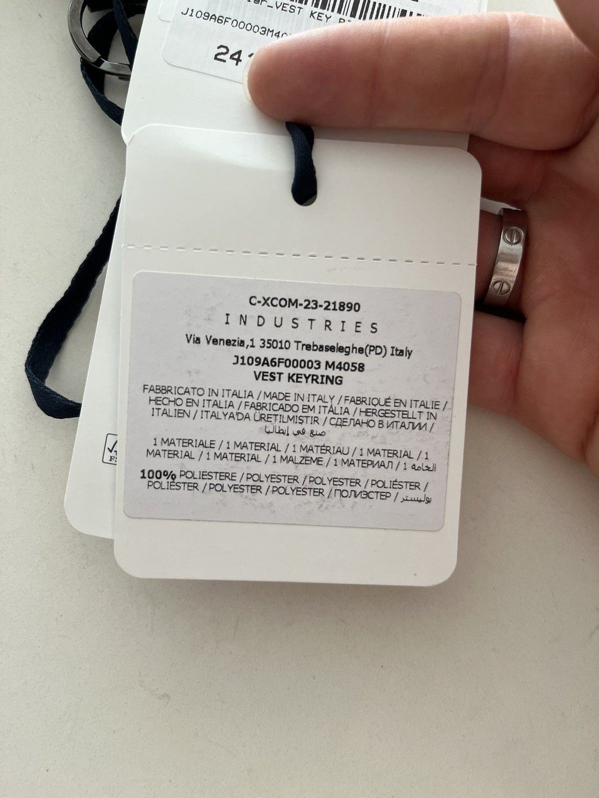 NWT - Moncler Mini Puffer Vest Keychain - 9