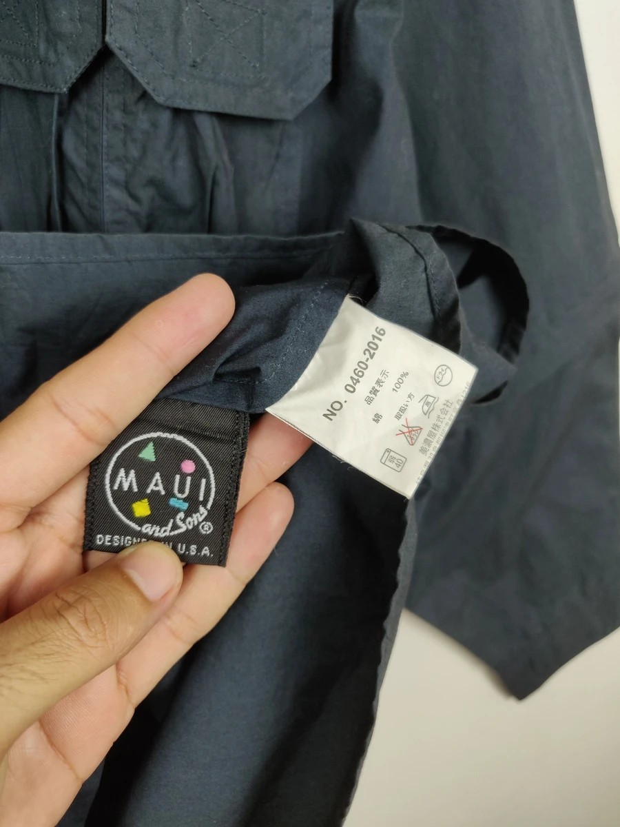 Maui And Sons - 4L Size Shirt Button Ups Oxford Oversized - 7