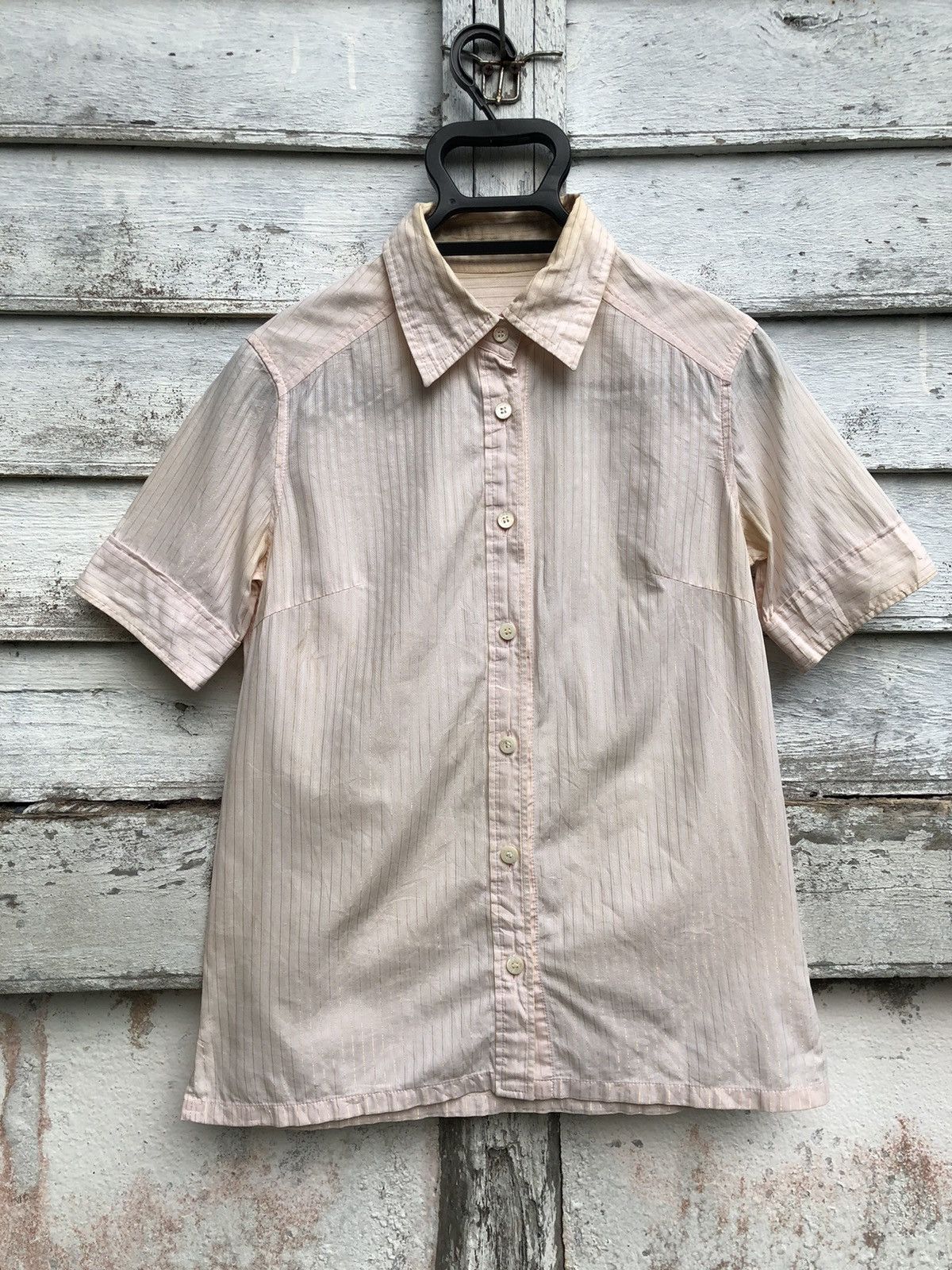 VINTAGE HYSTERICS GOLD LINED BUTTON SHIRT SS - 1