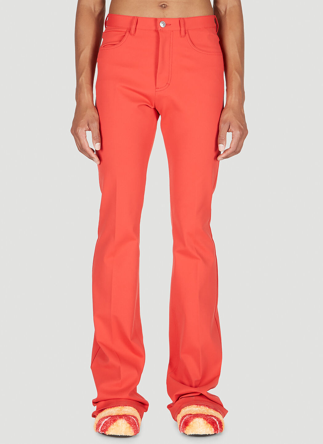 BNWT SS23 MARNI COMPACT VISCOSE JERSEY LACQUER PANTS 46 - 1