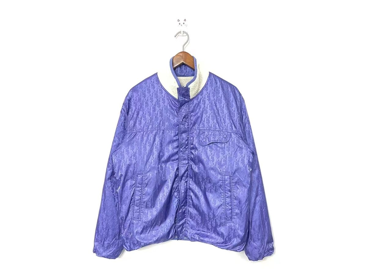 purple Oblique reversible fleece jacket - 3