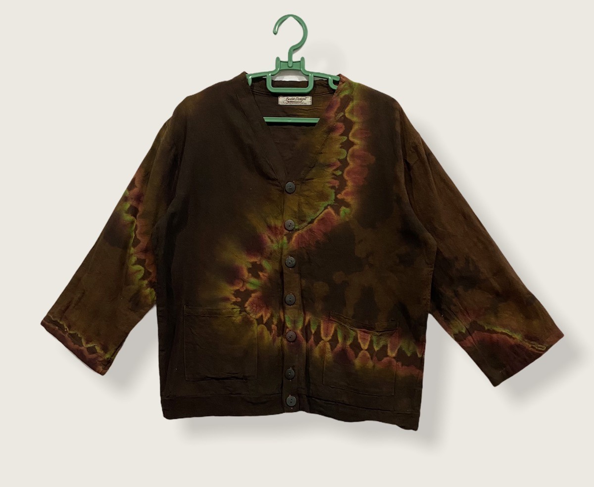 Handmade - Batik Design Button Up Shirt ( Handmade Tie Dye) - 1