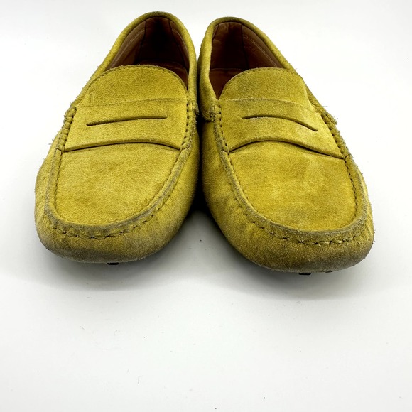 Tod's Gommino Bubble Suede Loafers Slip On Casual Comfort Yellow EU 38.5 US 8 - 5