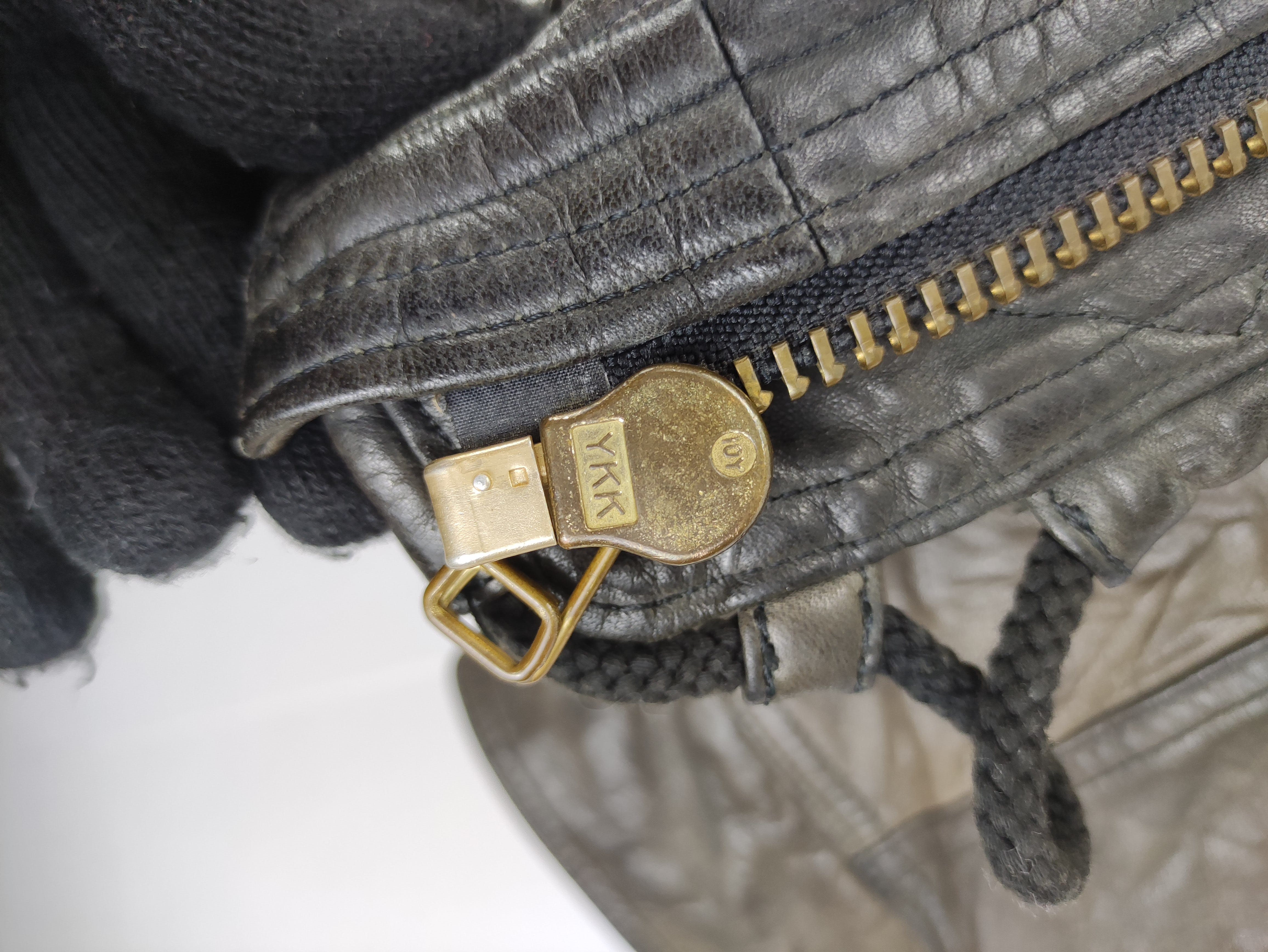 Vintage Goldova Leather Jacket Zipper - 3