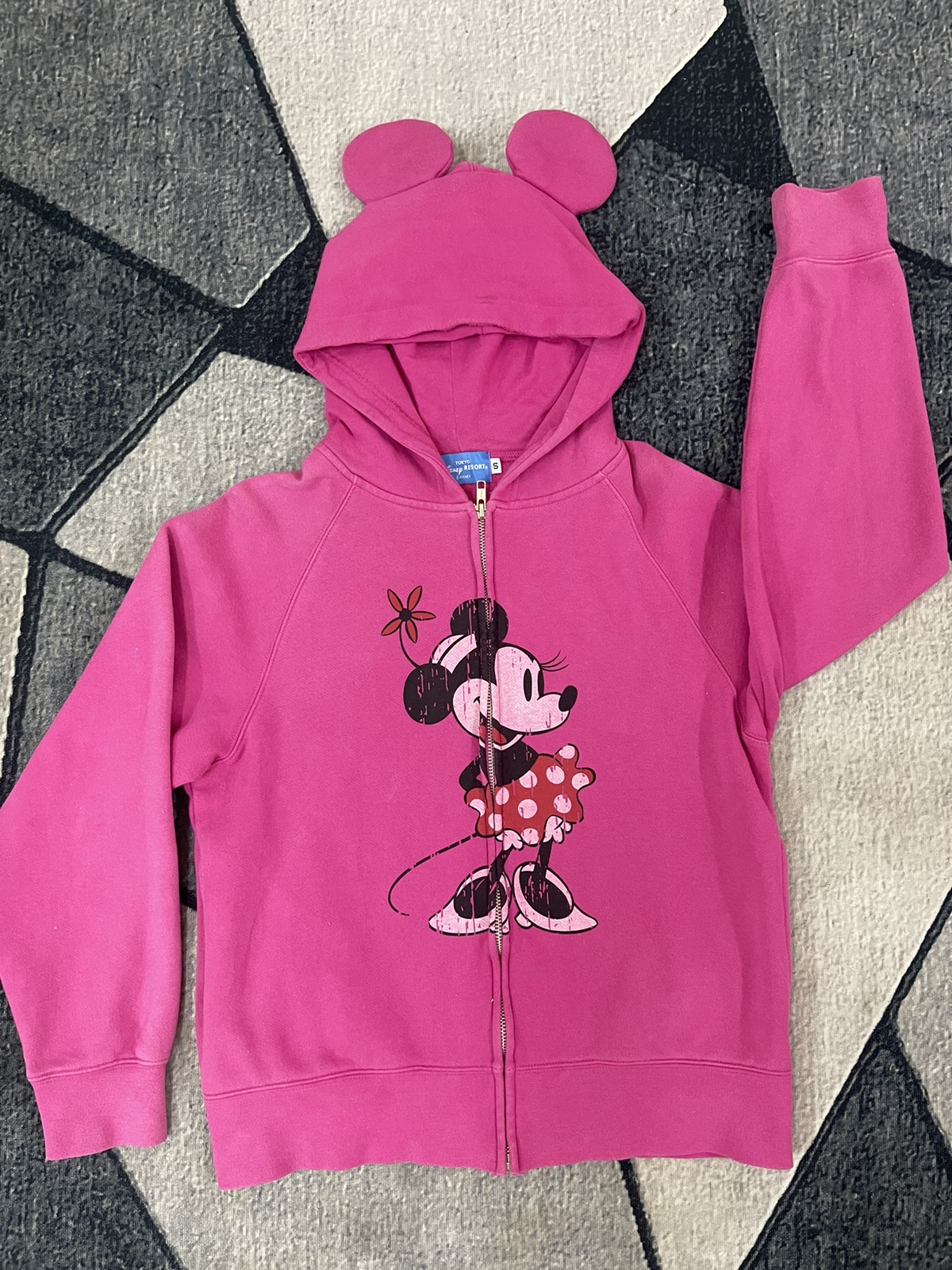 Mickey Mouse - Minnie / Disney Zip Up Hoodie Japan Designer / Vintage - 2