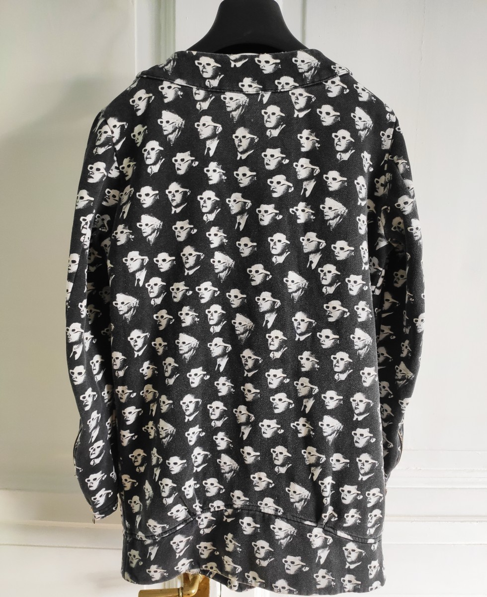 Jeremy Scott - GRAIL! 3d glasses fullprint cotton biker jacket FW07 - 2