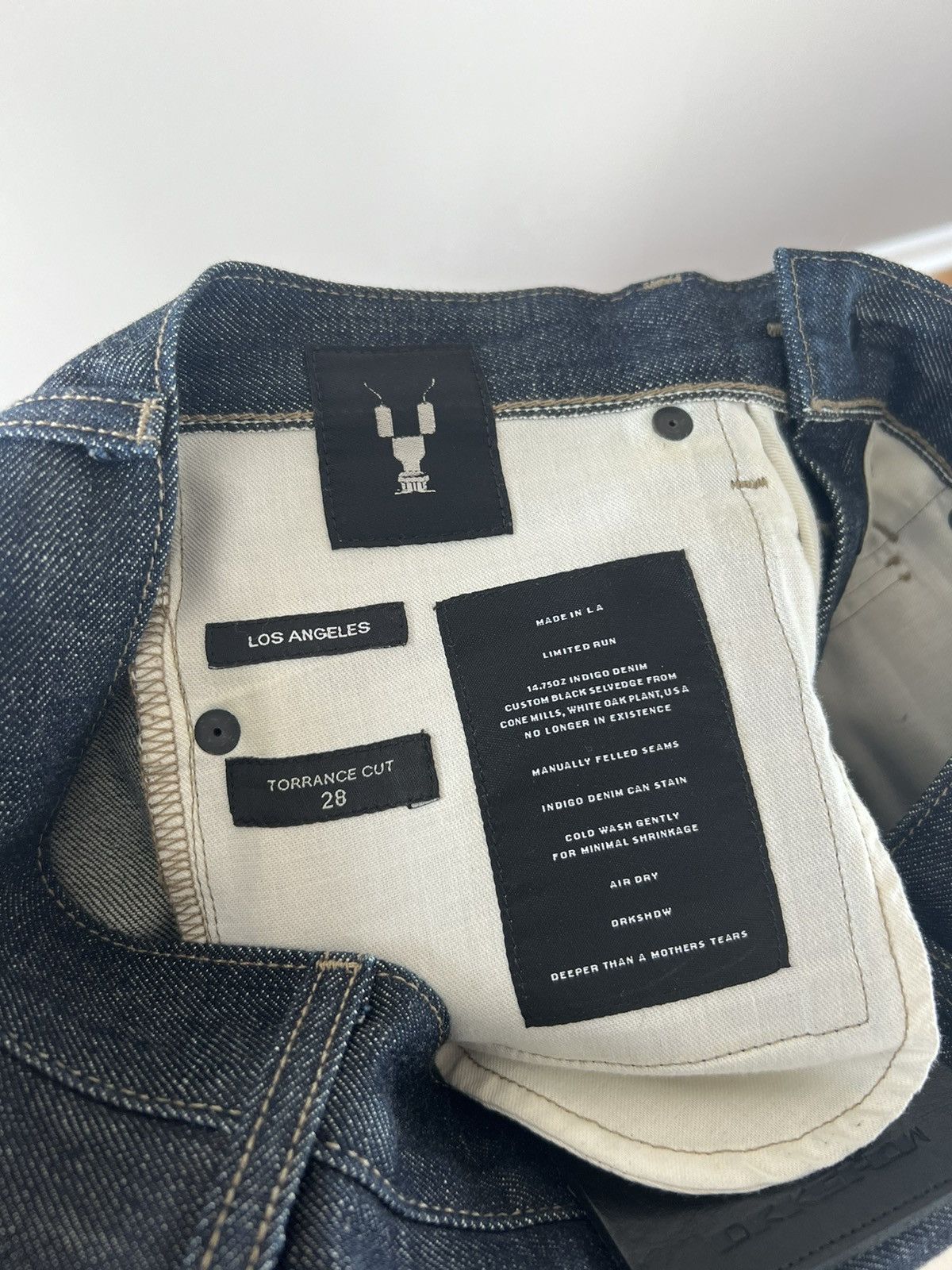Selvedge Torrence Cut Made in Los Angeles Denim - 5