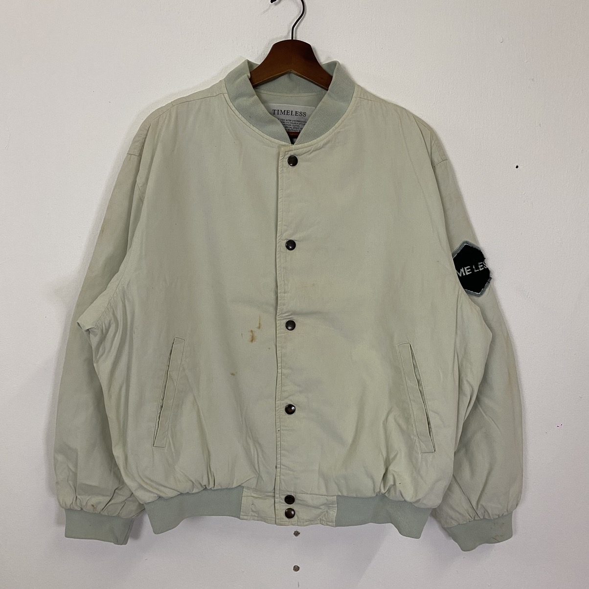 Designer - Vintage Timeless Big Logo Bomber Jacket - 7