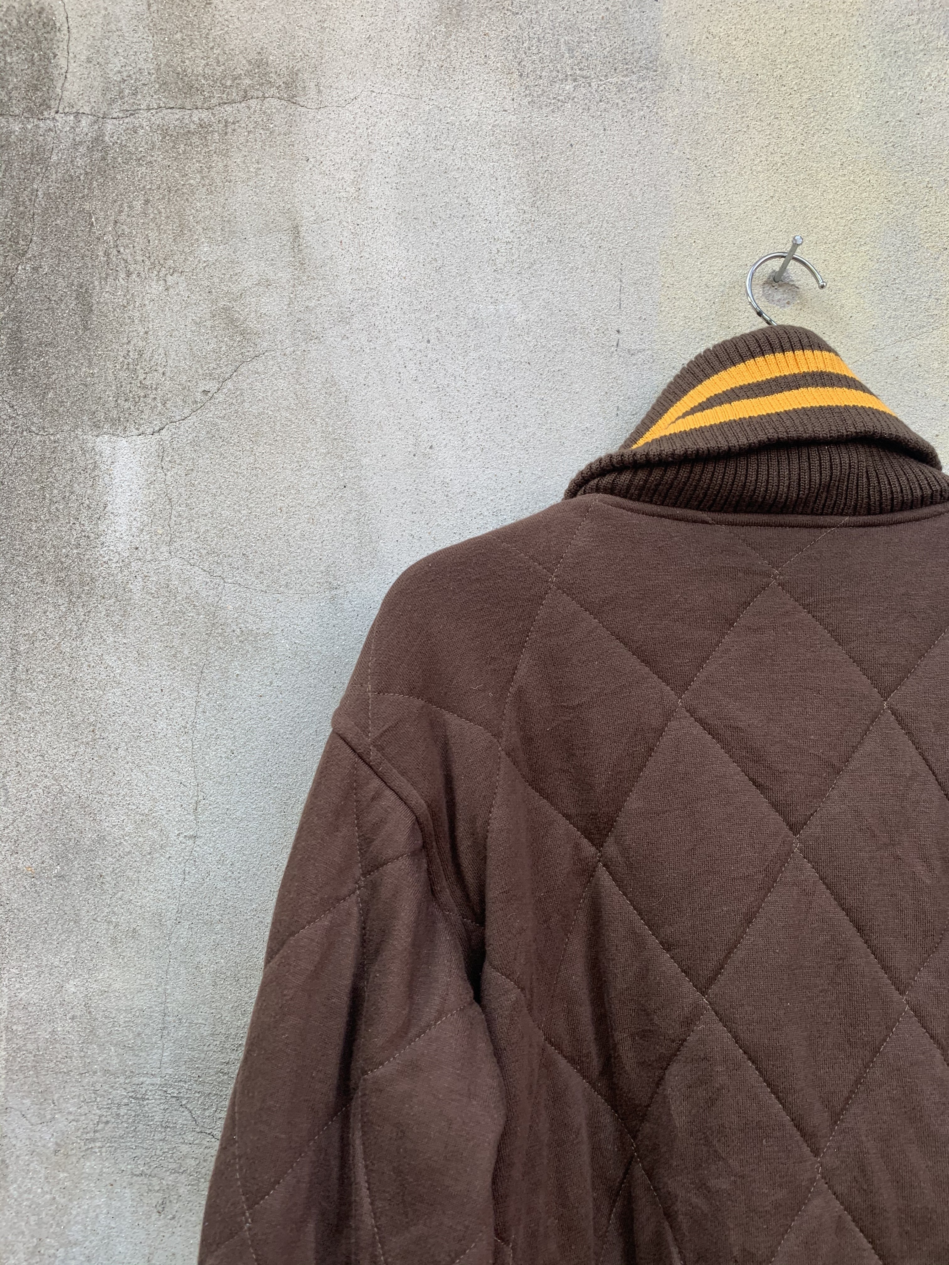 Vintage - Vintage Mischievous Big Collar Quilted Jacket - 8