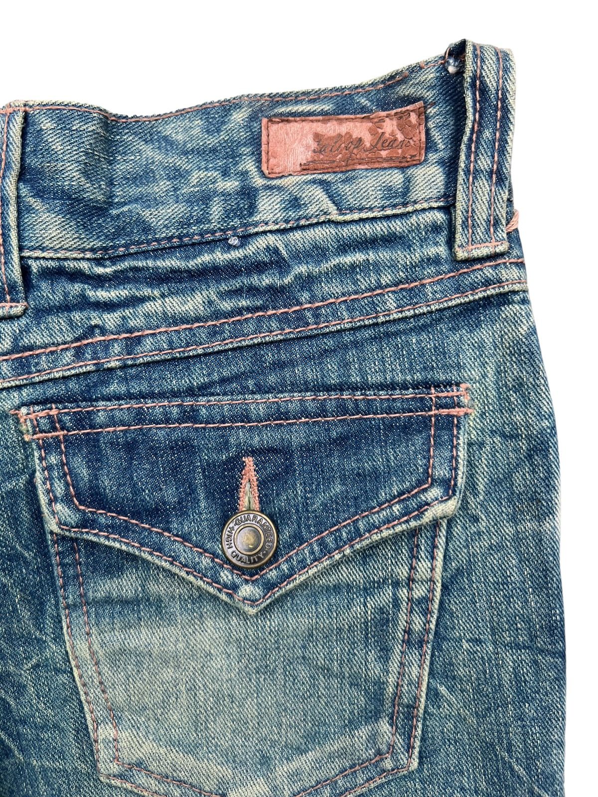 Hype - Japanese Brand Distressed Mudwash Flare Denim Jeans 28x30.5 - 7