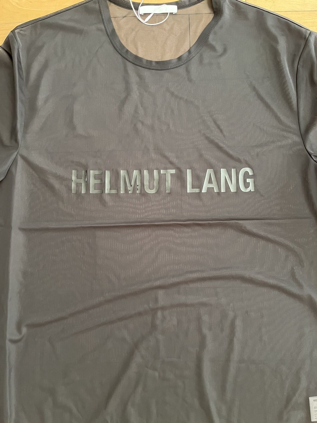 NWT - Helmut Lang Sheer Logo T-shirt - 3