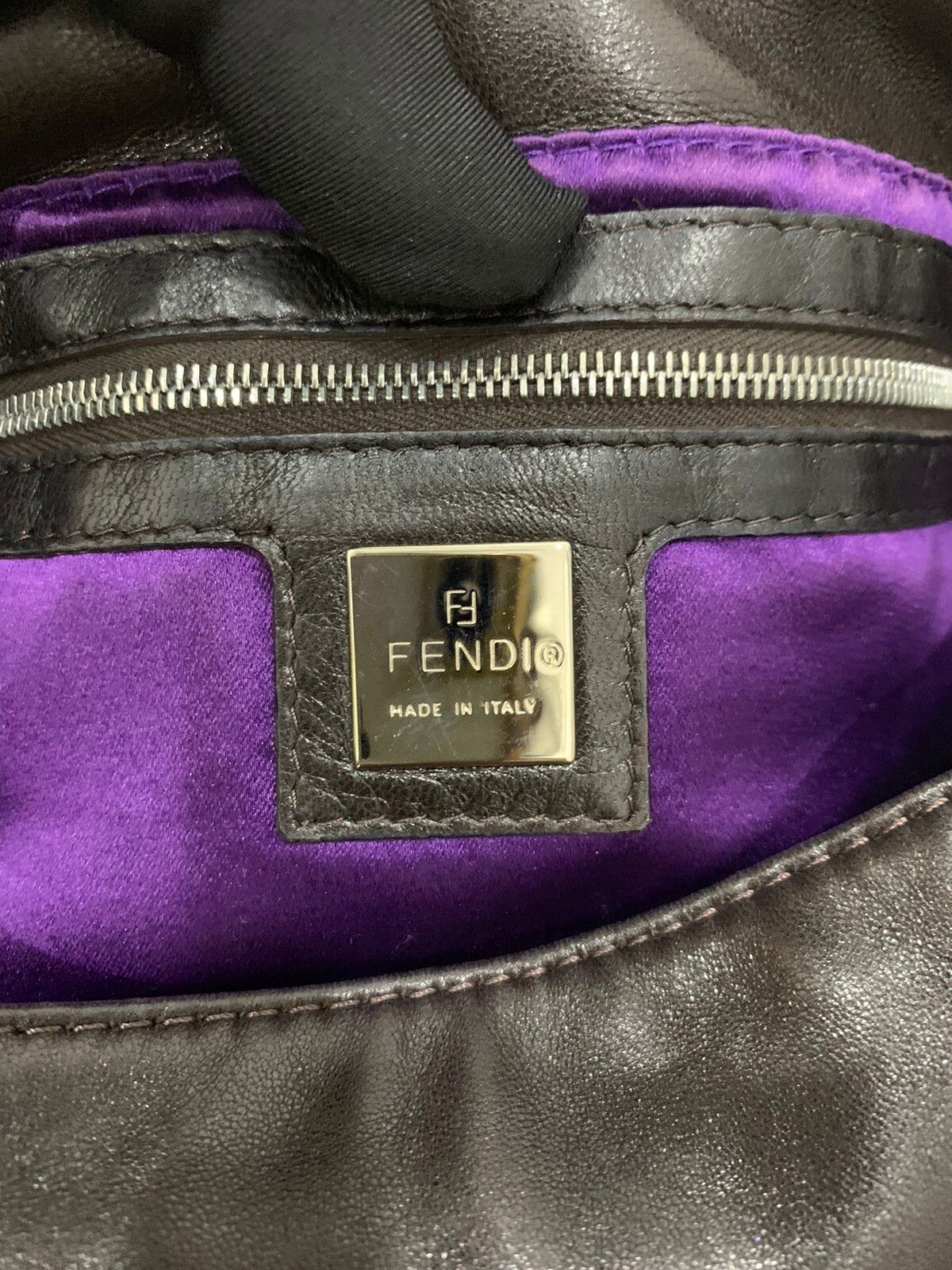 Authentic vintage FENDI BAGUETTE brown leather handbag - 19