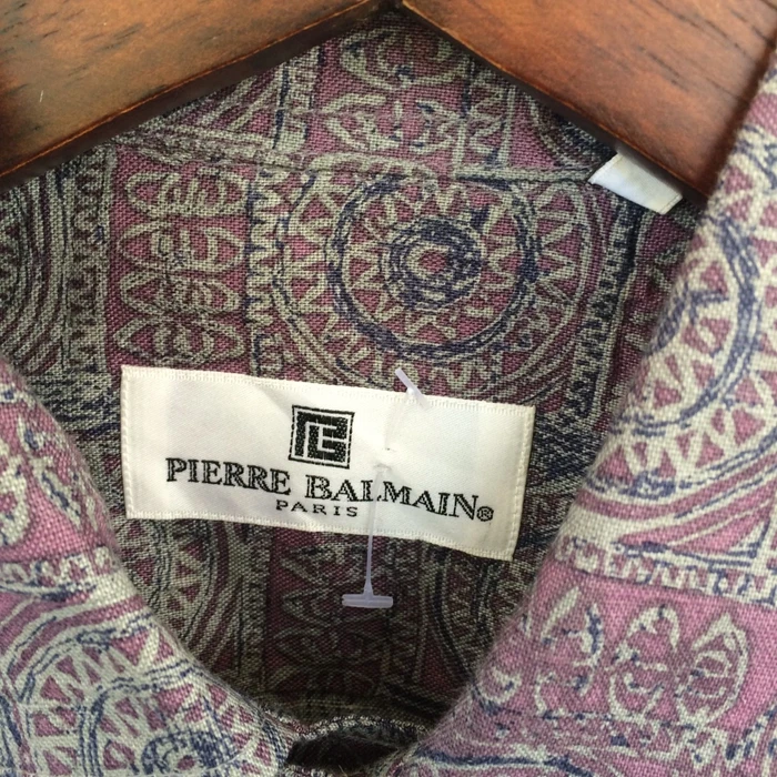Vintage - Vintage Pierre Balmain Paris Art Button Up Shirt - 3