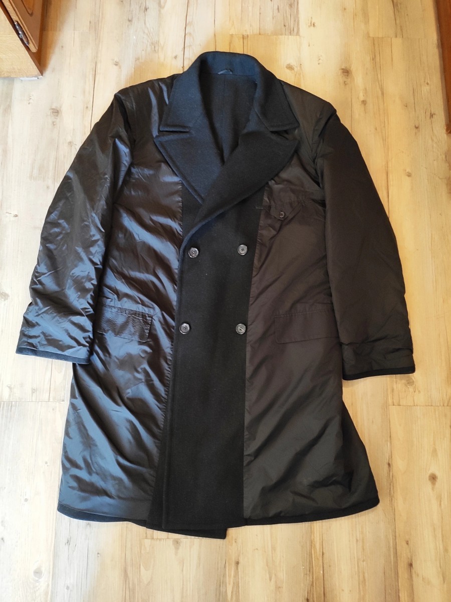 GRAIL! Reversible wool & nylon coat.Like Saint Laurent - 2