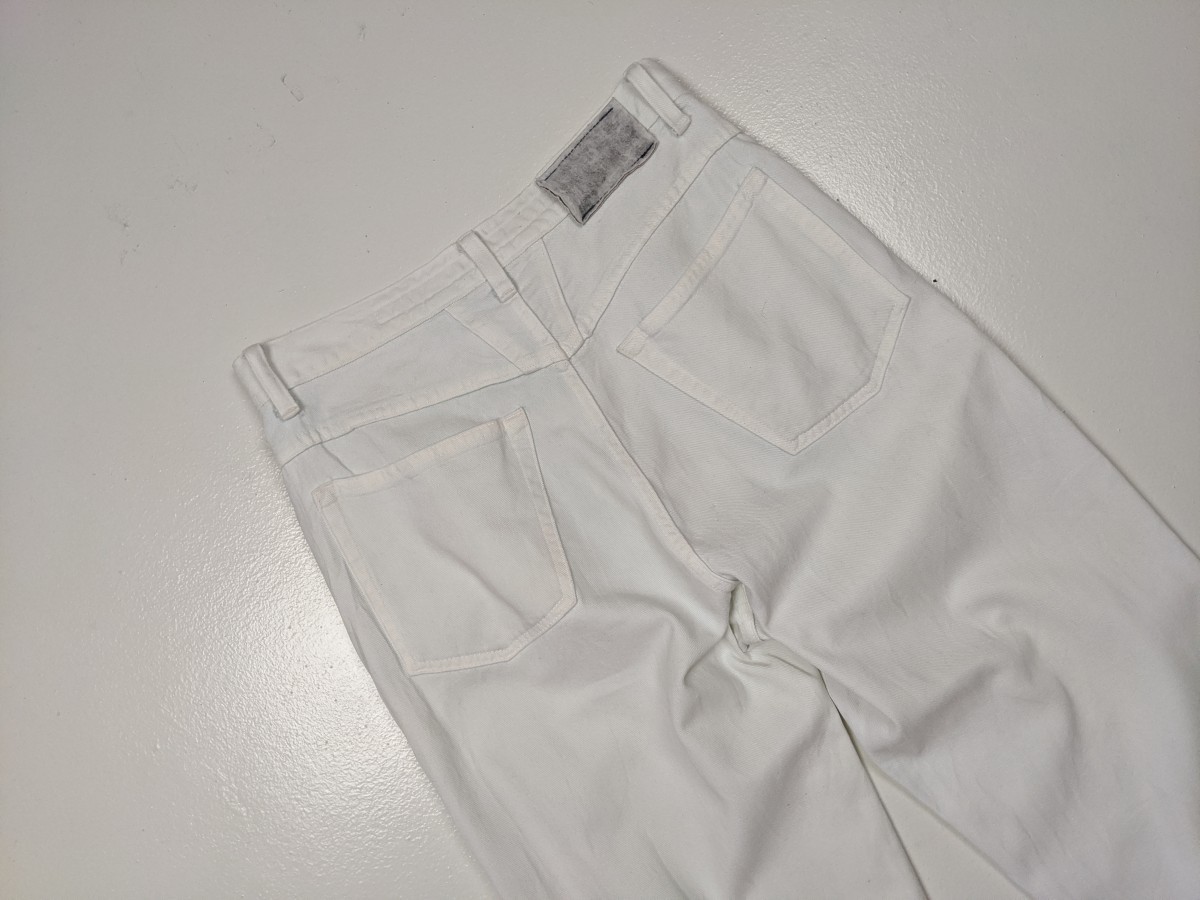 Marithe Francois Girbaud - MFG White Regular Denim Jeans Bottom Trouser Pants - 9