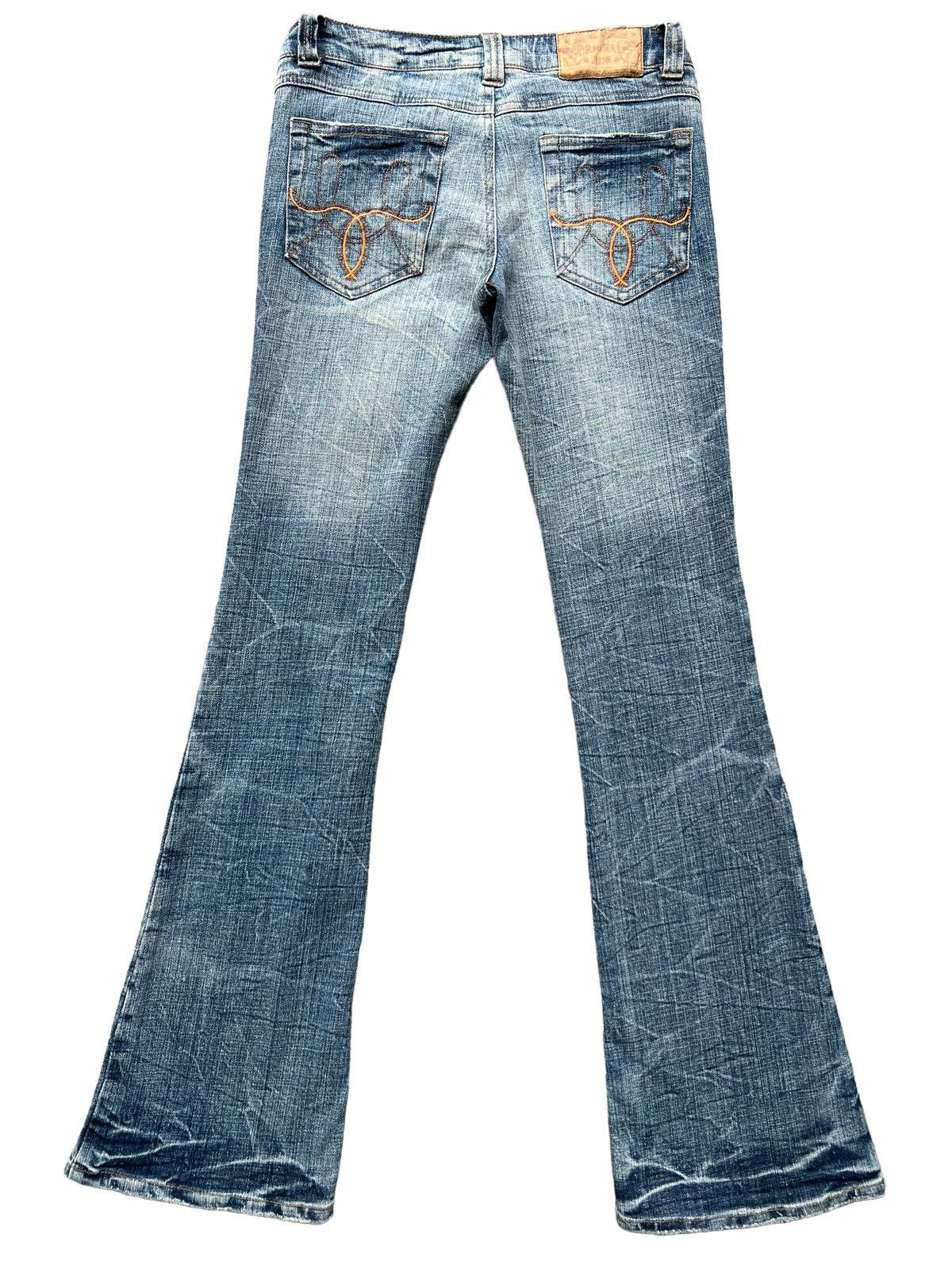 Hype - Vintage Standard Distressed Lowrise Flare Denim Jeans 29x32 - 3