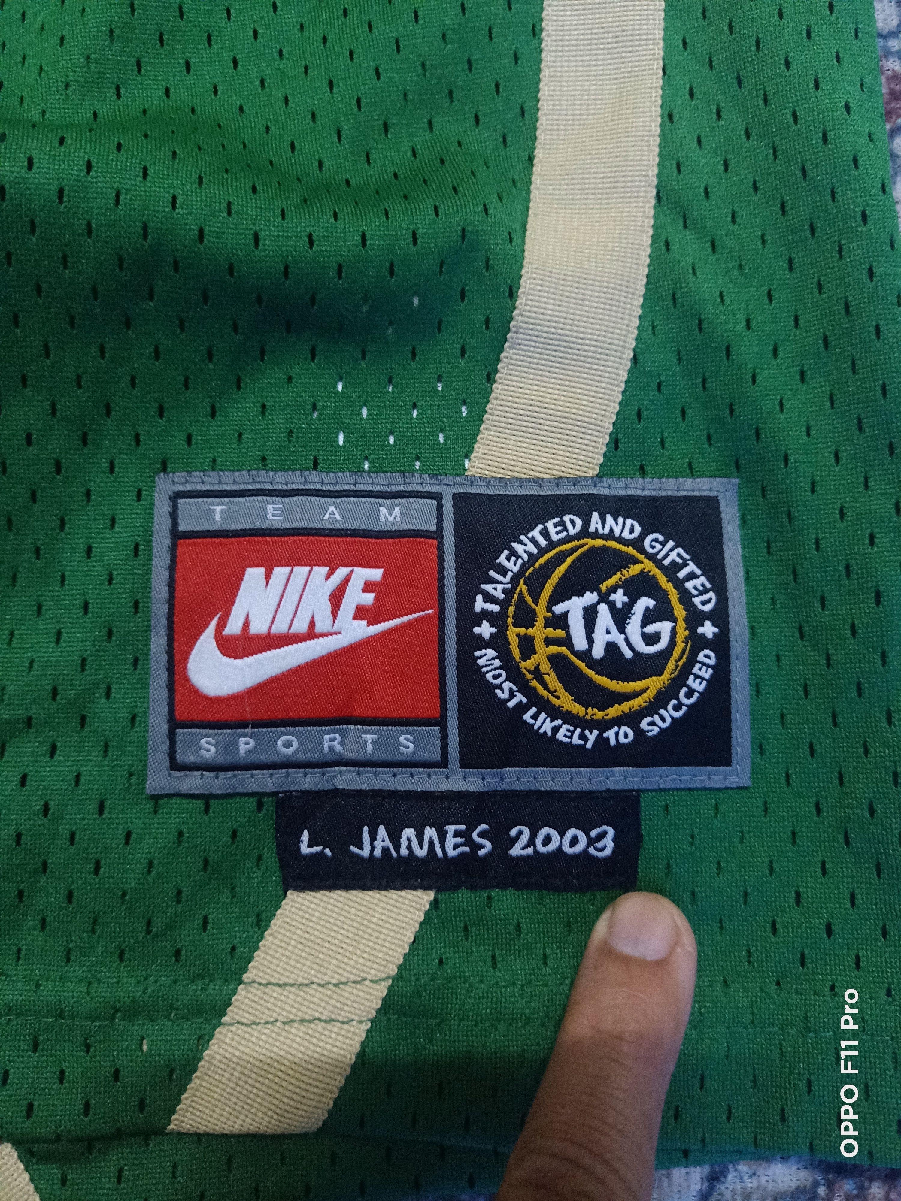 Lebron James High School Irish Biege 03 Jersey - 4