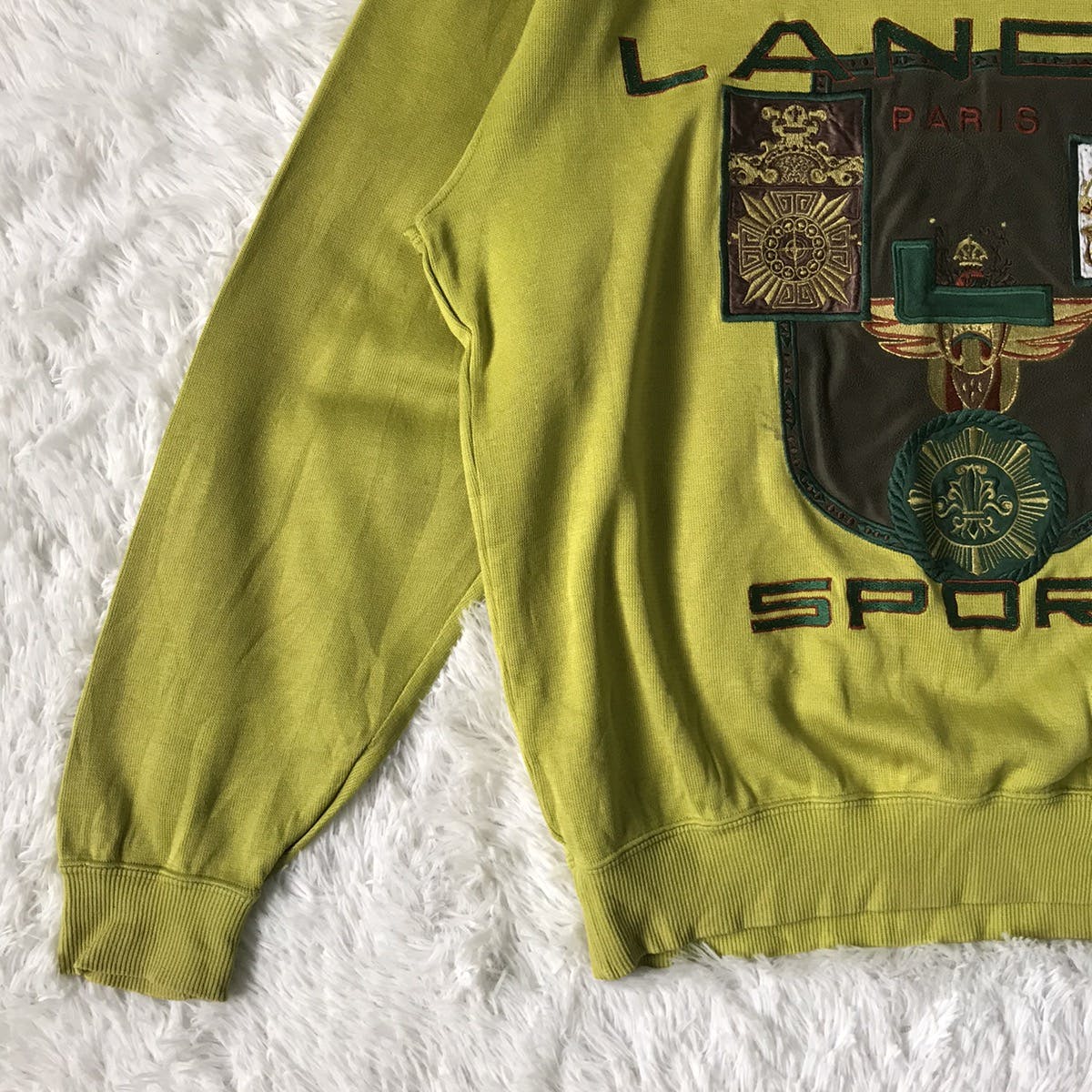 Lancel Sport Big Embroidered Sweatshirt Made in Japan - 3