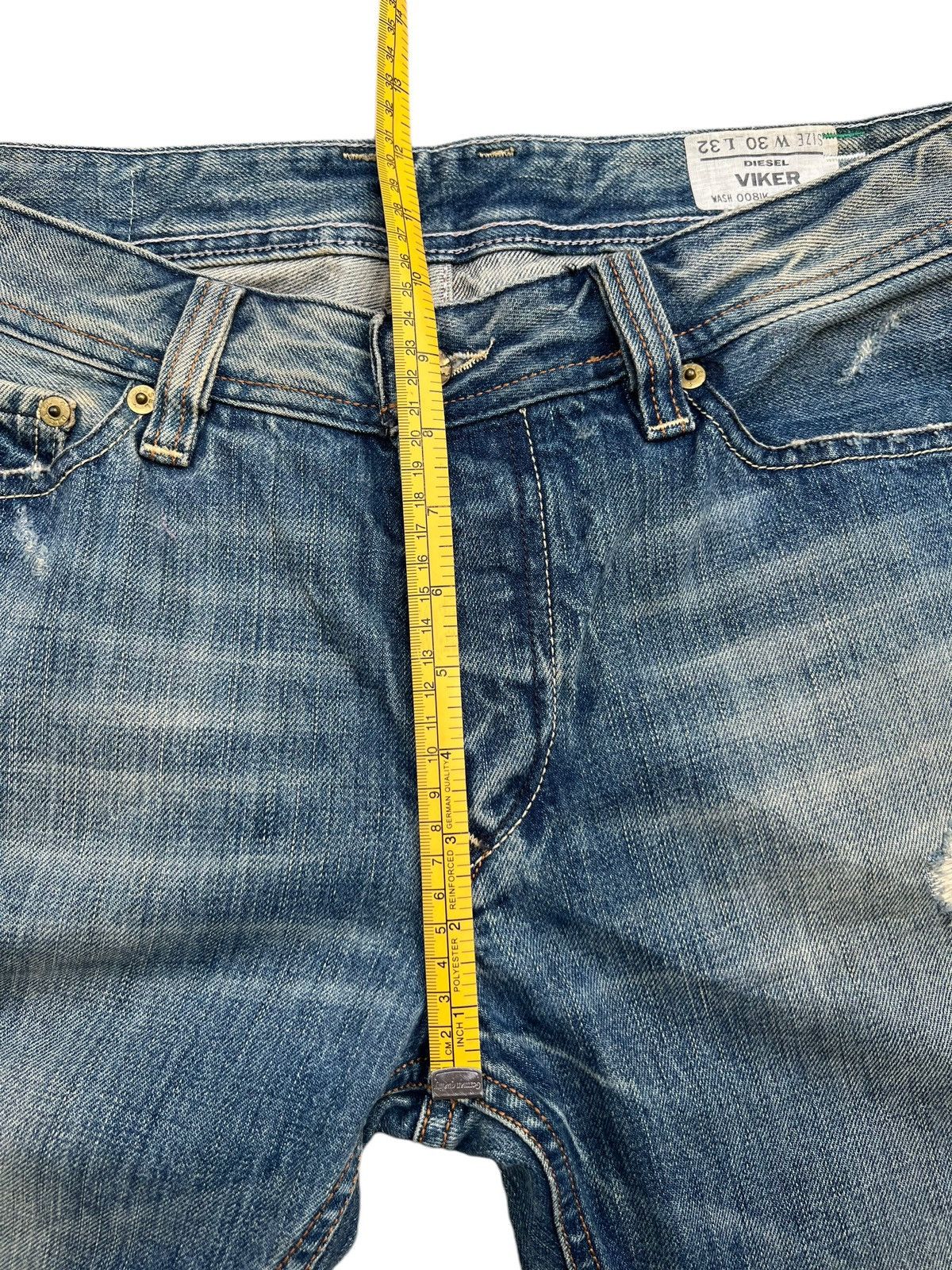 Diesel Mudwash Distressed Straightcut Denim Jeans 33x32 - 15
