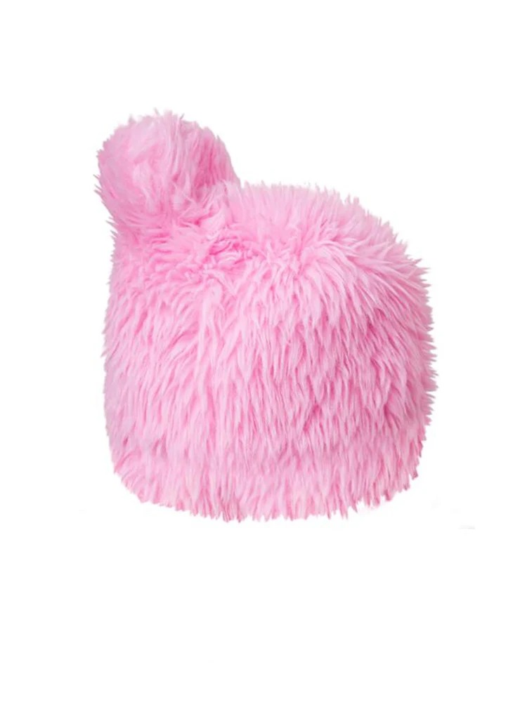 Japanese Cartoon Anime Kirby Beanie Hat Pink Hat Cute Y2K Warm Earflap Cap - 3