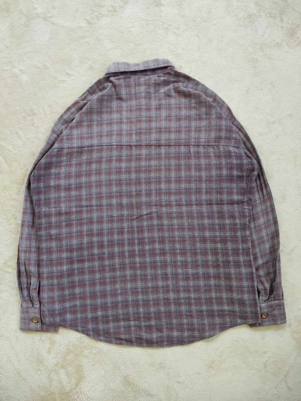 Vintage 90s No Fear Made in USA Old Skool Plaid Shirt - 3
