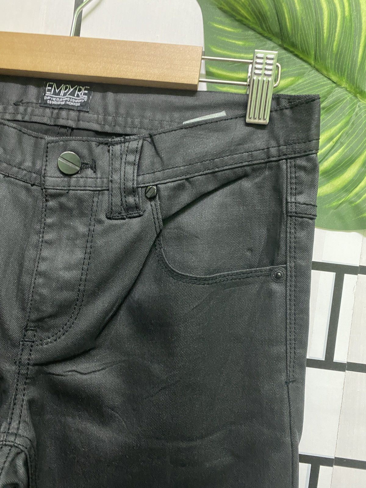 EMPYRE Black Waxed Pants - 5