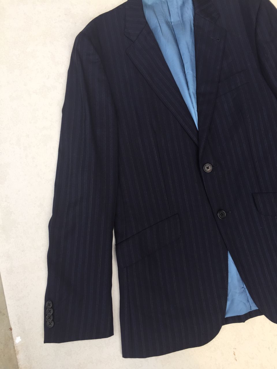 Paul Smith Loro Piana Blazer Suit stripe navy - 6