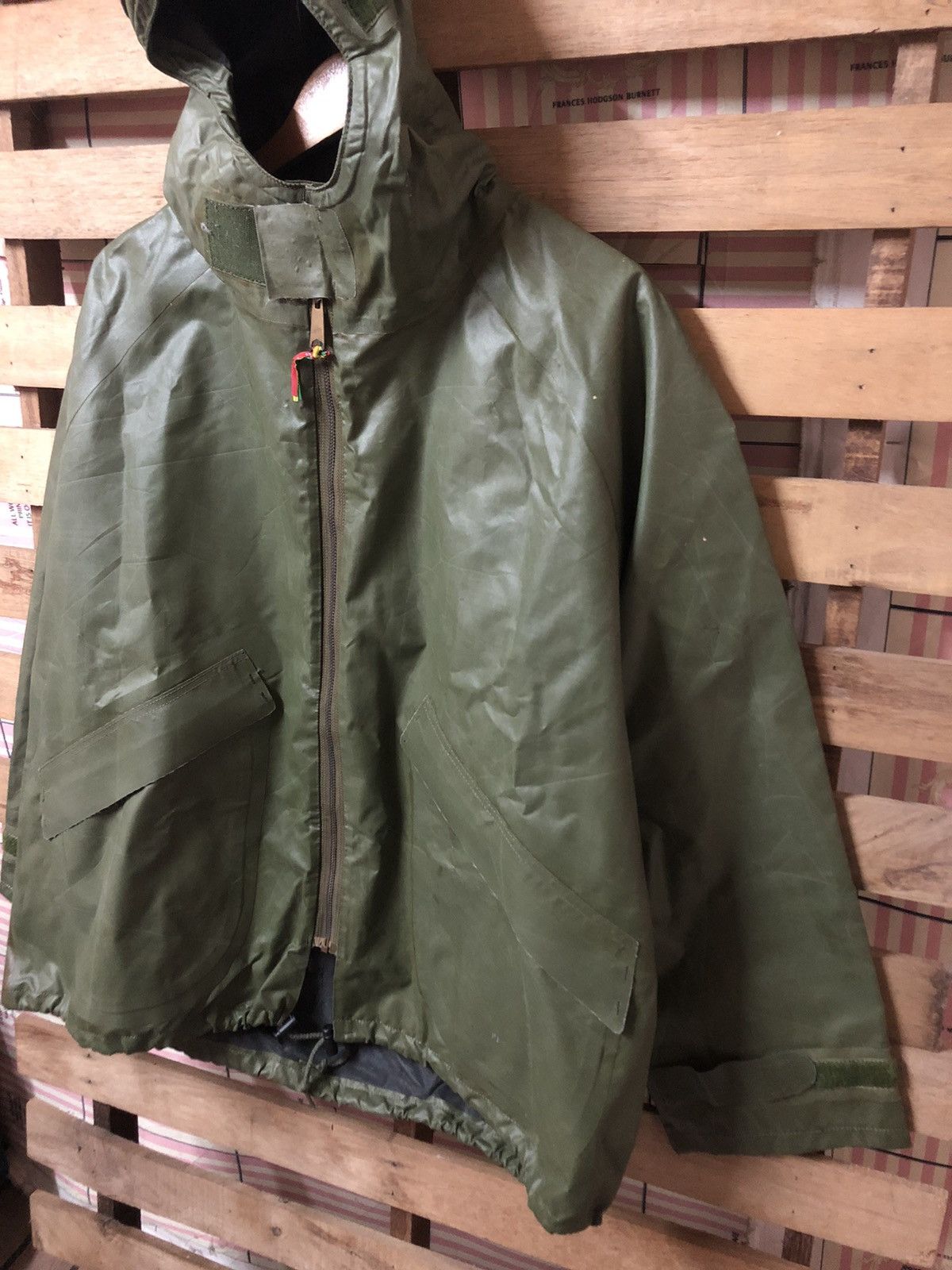 Usmc - Vintage Parka Wet Weather Army Issue Waterproof Jacket - 5