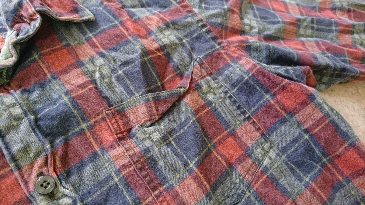 Allsaints - S-M Blue-Red Plaid Wired Shirt - 5