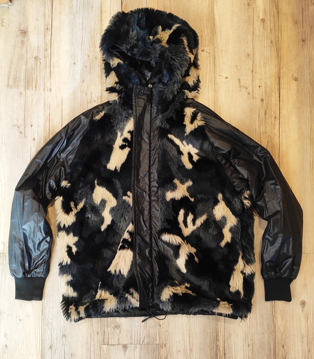 Collection Privee - Camo faux fur reversible parka.Like Rick Owens or Dior - 1