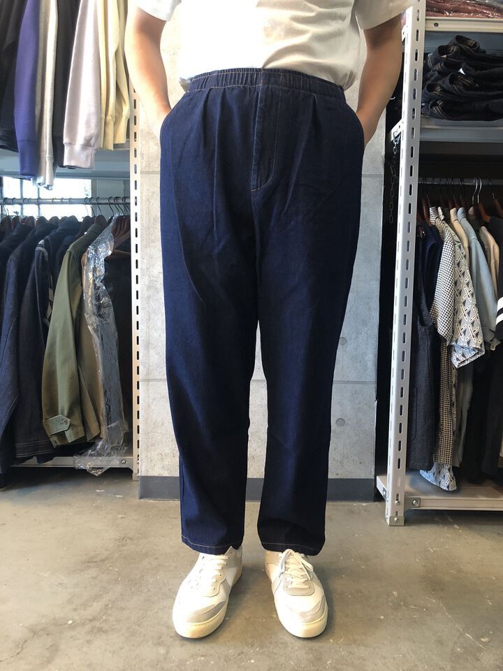 Kojima Genes 🇯🇵 Denim Works Indigo 11oz Drawstring Easy Pants - 3